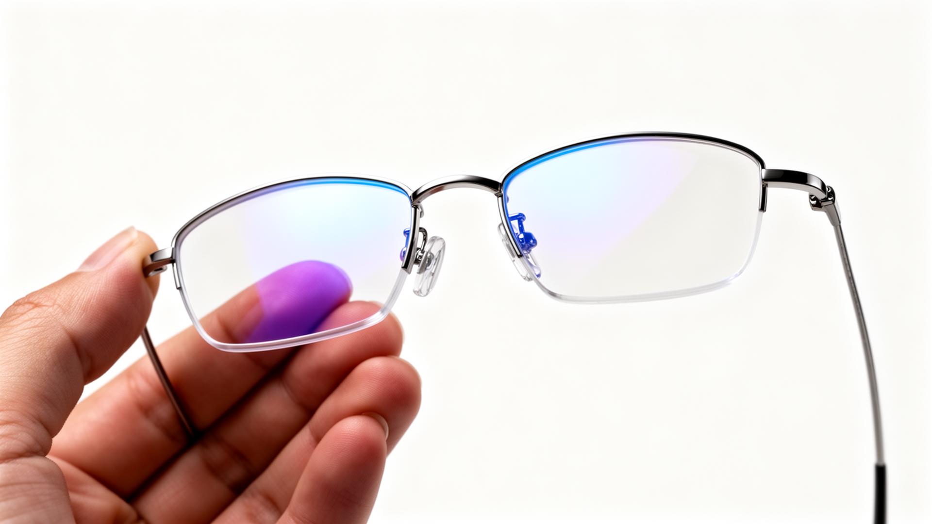 Lentes progressivas premium com tratamento anti-reflexo azul
